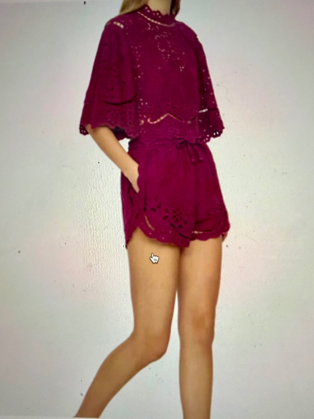 Sea New York Lula embroidered top and shorts set